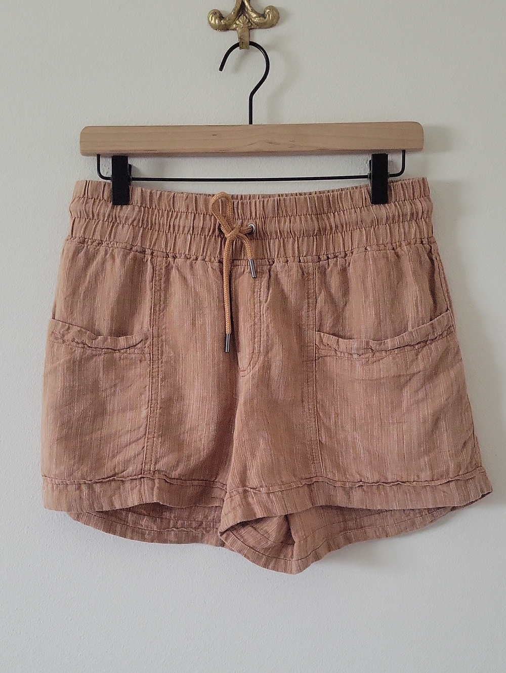Athleta Cabo Linen Textured 4" Short Size 6